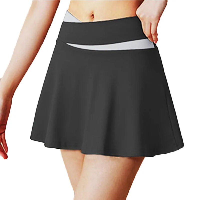 Aiithuug Crisscross Waist Trummy Control Tennis Skirt Pleated Athletic Golf Skorts Activewear Yoga Running Workout Sports Skirt