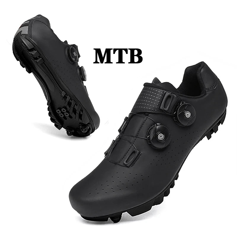 Cycling Sneaker MTB Men Sport Road Bike Boots Flat Racing Speed Sneakers Trail Mountain Bicycle Footwear Spd Pedal Cycling Shoes