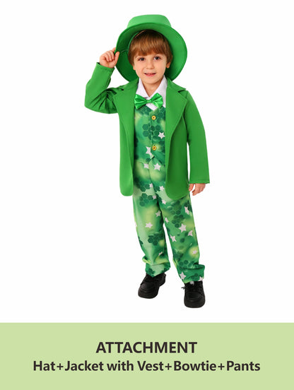 Ireland Saint Patrick St. Patrick Day Lucky Fairy Leprechaun Costume Irish Goblin Cosplay Carnival Halloween Outfit