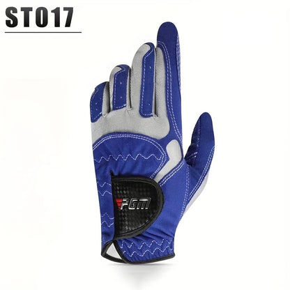 PGM Professional Golf Gloves Microfiber Cloth Fabric Breathable Non-Slip Gloves Club Swing Putting Training Gloves