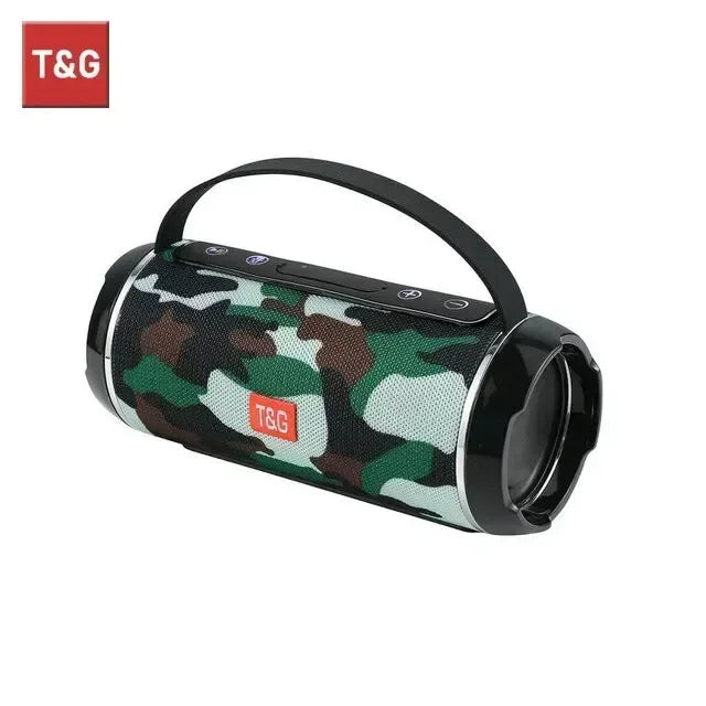 T&G Bluetooth Speaker TG116c TWS Wireless Powerful Box Portable Outdoor Speakers Waterproof Subwoofer 3D Stereo Sound HandsFree