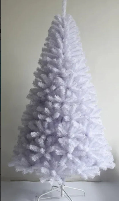 Artificial White PVC Christmas Tree with Metal Stand Encryption Xmax Tree Indoor and Outdoor Party Decoration 120cm to 300cm