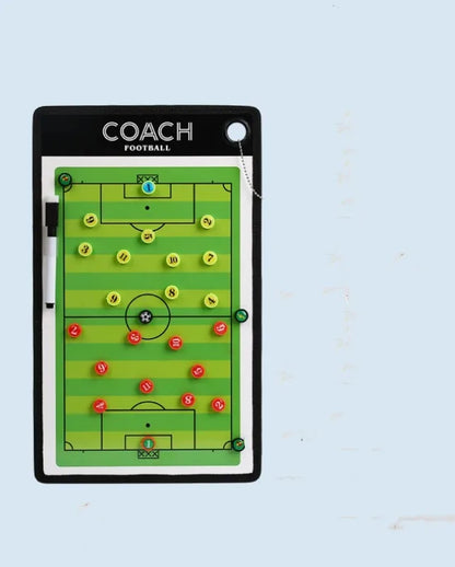 Soccer Ball Tactical Board Magnetic Football Coaching Clipboard for Training Match Portable Football Coach Strategy Board