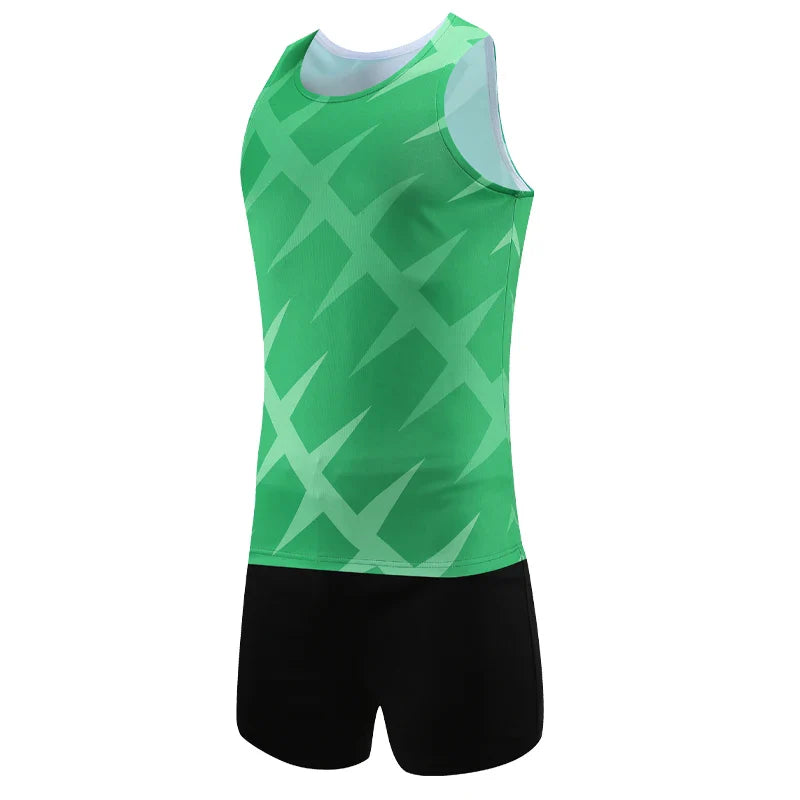 Training Running Suits Men Vest Shorts Breathable Thin Quick Dry