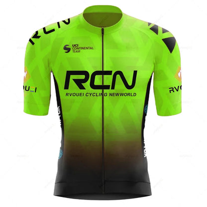 2023 RCN Team Cycling Jersey Set Summer Breathable Road Bicycle Suit Riding Uniform Bike MTB Clothing New Sports Cycling Kits