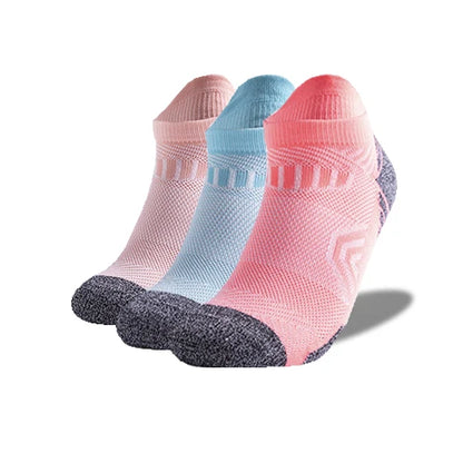 3Pairs/Lot Coolmax Cotton Socks Man Women Sport Running Sock Cycling Riding Bicycle Bike Football Breathable Basketball Sox