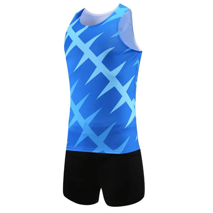 Training Running Suits Men Vest Shorts Breathable Thin Quick Dry