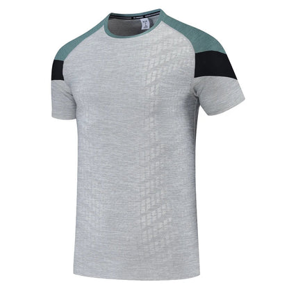 Men Gym Short Sleeve Dry Breathable Tee