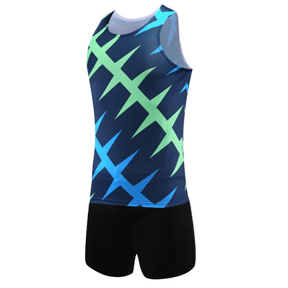 Training Running Suits Men Vest Shorts Breathable Thin Quick Dry