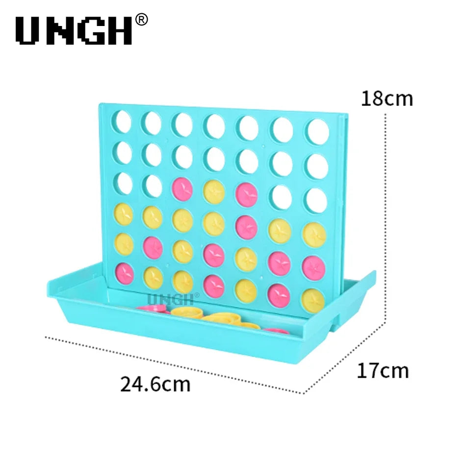 UNGH Four In A Row Bingo Chess Connect Classic Family Board Game Toys Fun Educational Toy for Kids Children Entertainment Game