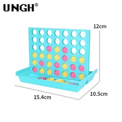 UNGH Four In A Row Bingo Chess Connect Classic Family Board Game Toys Fun Educational Toy for Kids Children Entertainment Game