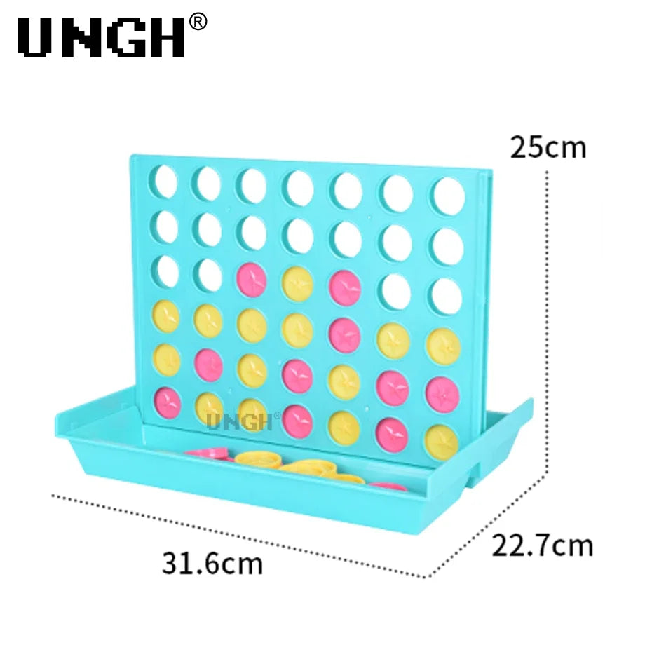 UNGH Four In A Row Bingo Chess Connect Classic Family Board Game Toys Fun Educational Toy for Kids Children Entertainment Game