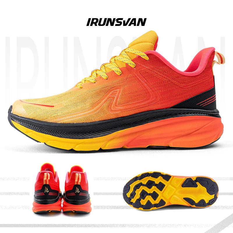 IRUNSVAN 2024 Original Air Cushion Running Shoes Fitness Jump Exercise Breathable Sports Shoes Men's Walking Shoes