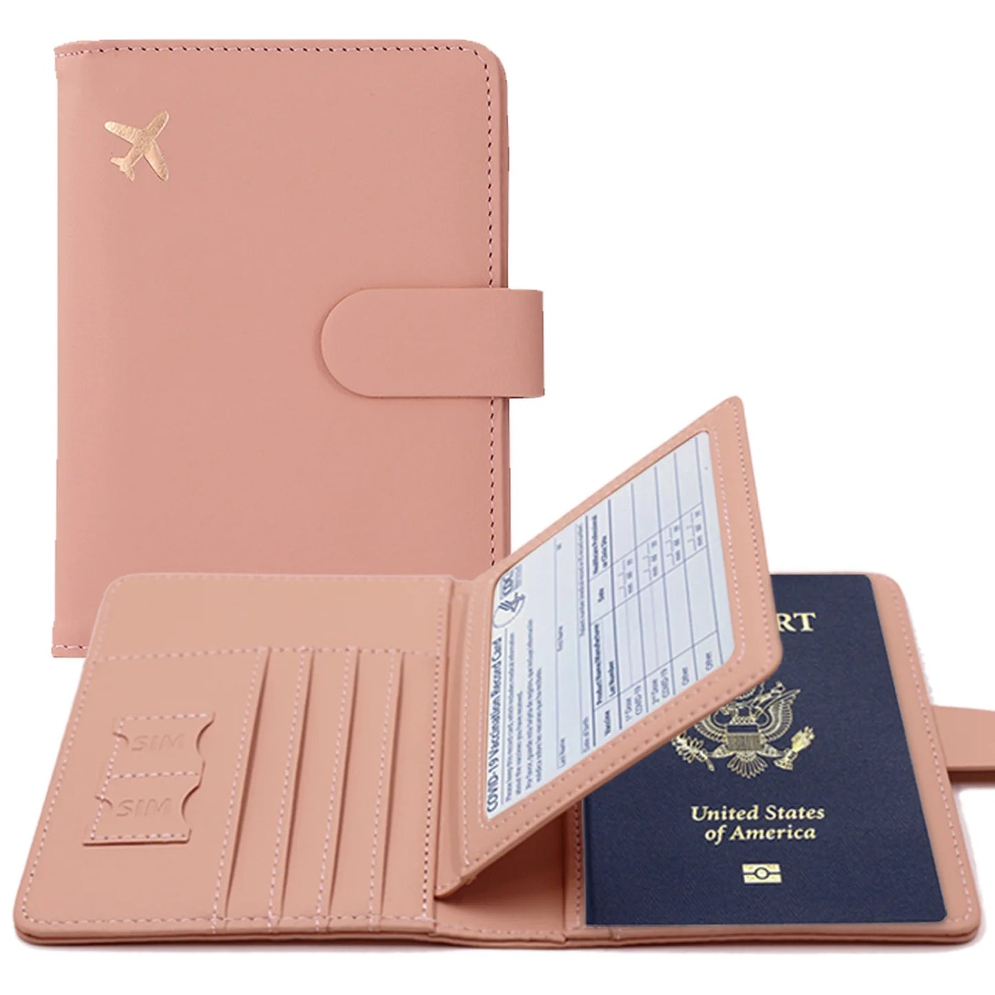 RFID Passport Cover Case Passport Holder Multifunctional Passport Wallet ID Credit Card Holder Travel Wallet Travel Accessories