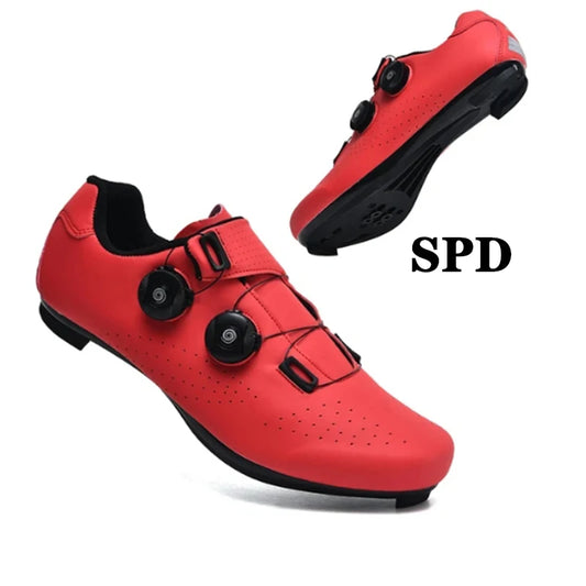 Cycling Sneaker MTB Men Sport Road Bike Boots Flat Racing Speed Sneakers Trail Mountain Bicycle Footwear Spd Pedal Cycling Shoes