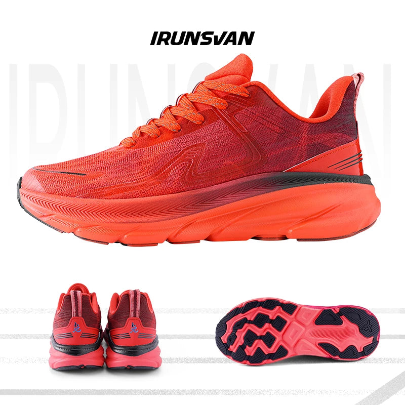 IRUNSVAN 2024 Original Air Cushion Running Shoes Fitness Jump Exercise Breathable Sports Shoes Men's Walking Shoes