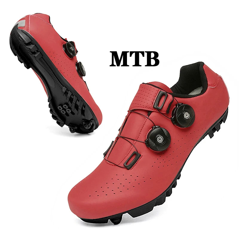 Cycling Sneaker MTB Men Sport Road Bike Boots Flat Racing Speed Sneakers Trail Mountain Bicycle Footwear Spd Pedal Cycling Shoes