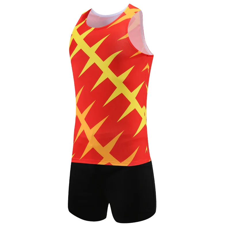 Training Running Suits Men Vest Shorts Breathable Thin Quick Dry