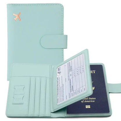 RFID Passport Cover Case Passport Holder Multifunctional Passport Wallet ID Credit Card Holder Travel Wallet Travel Accessories