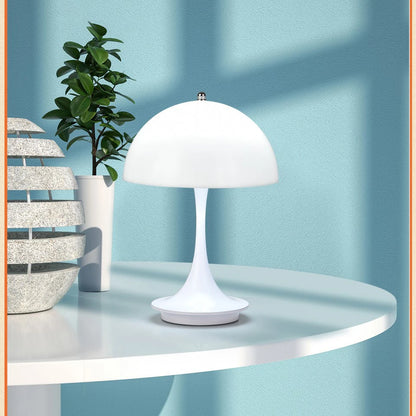 LED mushroom small table lamp portable USB charging dimmable flower bud lamp bedroom bedside lamp