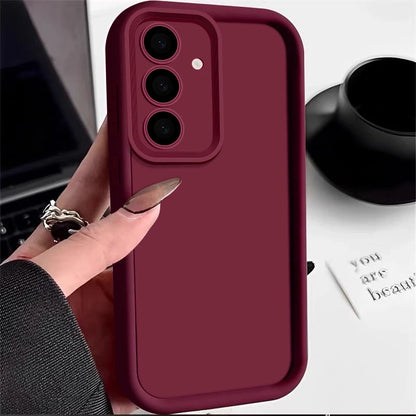 Soft TPU Case For Samsung Galaxy A55 A54 A53 A35 A15 A16 A25 5G S24 S23 S22 S25 Ultra S23 FE Candy Color Silicone Phone Cover